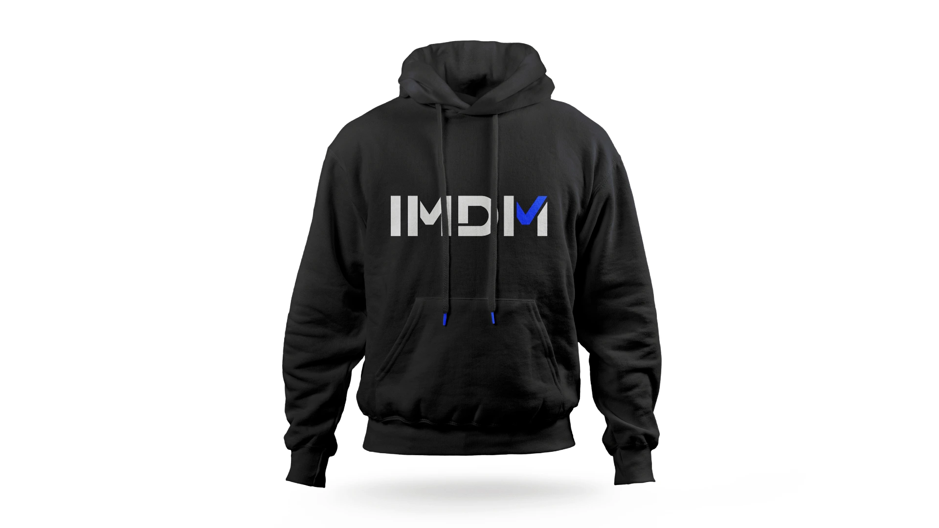 Sweat à capuche noir IMDM avec logo moderne